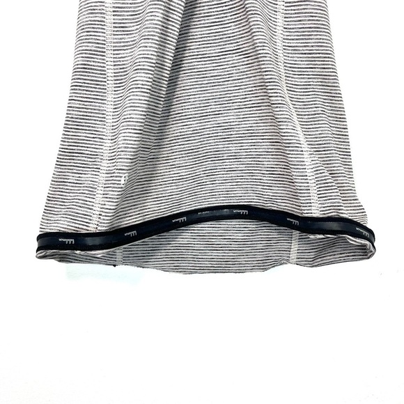 Lululemon Run Catch Me Tank Black Stripes with Adjustable Neon Pink Straps Sz. 2 - Picture 8 of 14